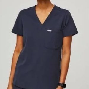 Figs Catarina scrub top. LIMITED color QUIET NAVY